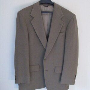 Bill Blass Men's Camel Hair Sport Coat - Olive -42L